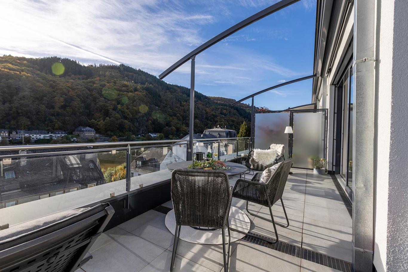 Neu Penthouse Moseltop Luxus Design Klima 2P Traben-Trarbach Bagian luar foto